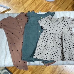 H&M Lot of 3 Rompers and Dress